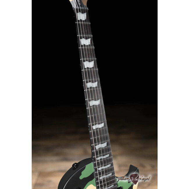 ESP LTD EC-1000 Fishman Fluence Guitar – Woodland Camo Satin
