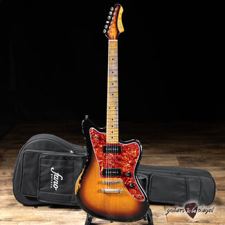Fano Guitars Fano JM6 Oltre Lollar P-90 Guitar w/ Gigbag – 3-Tone Sunburst