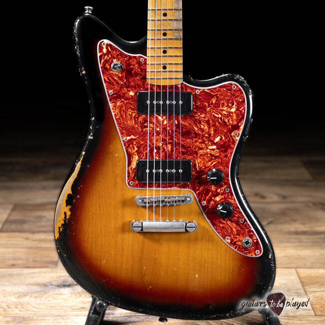 Fano JM6 Oltre Lollar P-90 Guitar w/ Gigbag – 3-Tone Sunburst