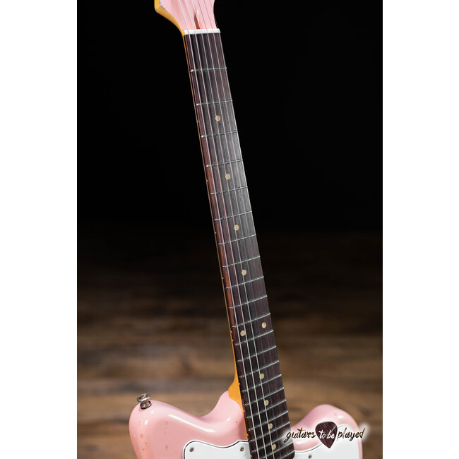 Fano JM6 Oltre Lollar Imperial & "The Bird" Guitar w/ Gigbag – Shell Pink