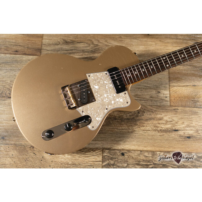 Fano SP6 Oltre P-90/T-Style Guitar w/ Gigbag – Shoreline Gold