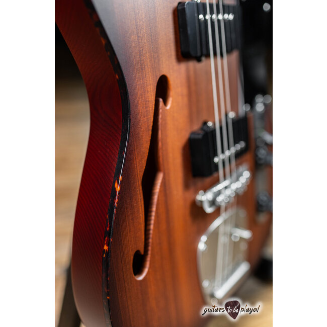 Shelton Timeflite GTX Redwood w/ Mastery & Flame Maple – Violin Burst Satin