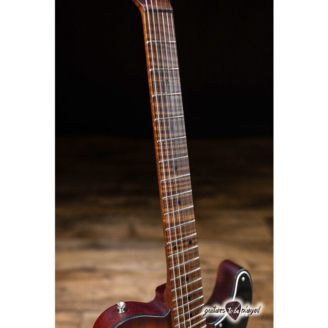 Shelton Timeflite GTX Redwood w/ Mastery & Flame Maple – Violin Burst Satin
