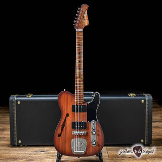 Shelton Electric Instruments Shelton Timeflite GTX Redwood w/ Mastery & Flame Maple – Violin Burst Satin