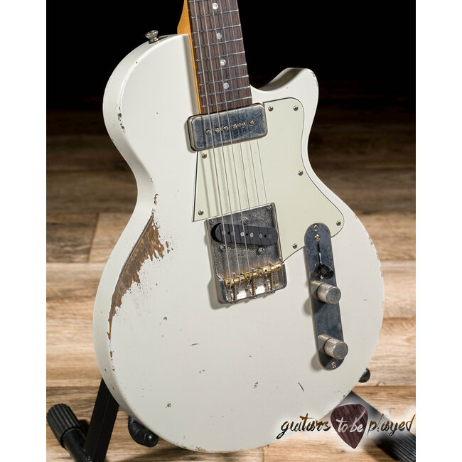 Fano SP6 Oltre P-90/T-Style Guitar w/ Gigbag – Olympic White