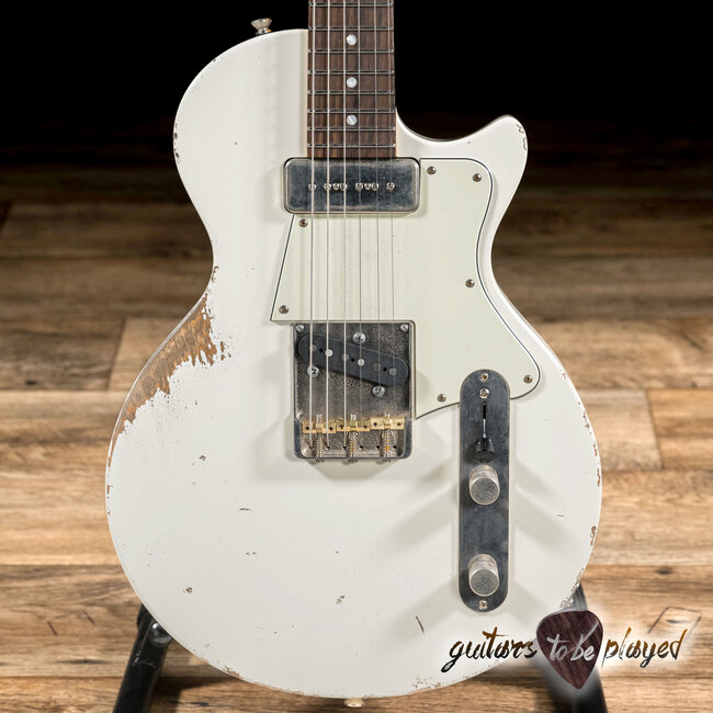 Fano SP6 Oltre P-90/T-Style Guitar w/ Gigbag – Olympic White