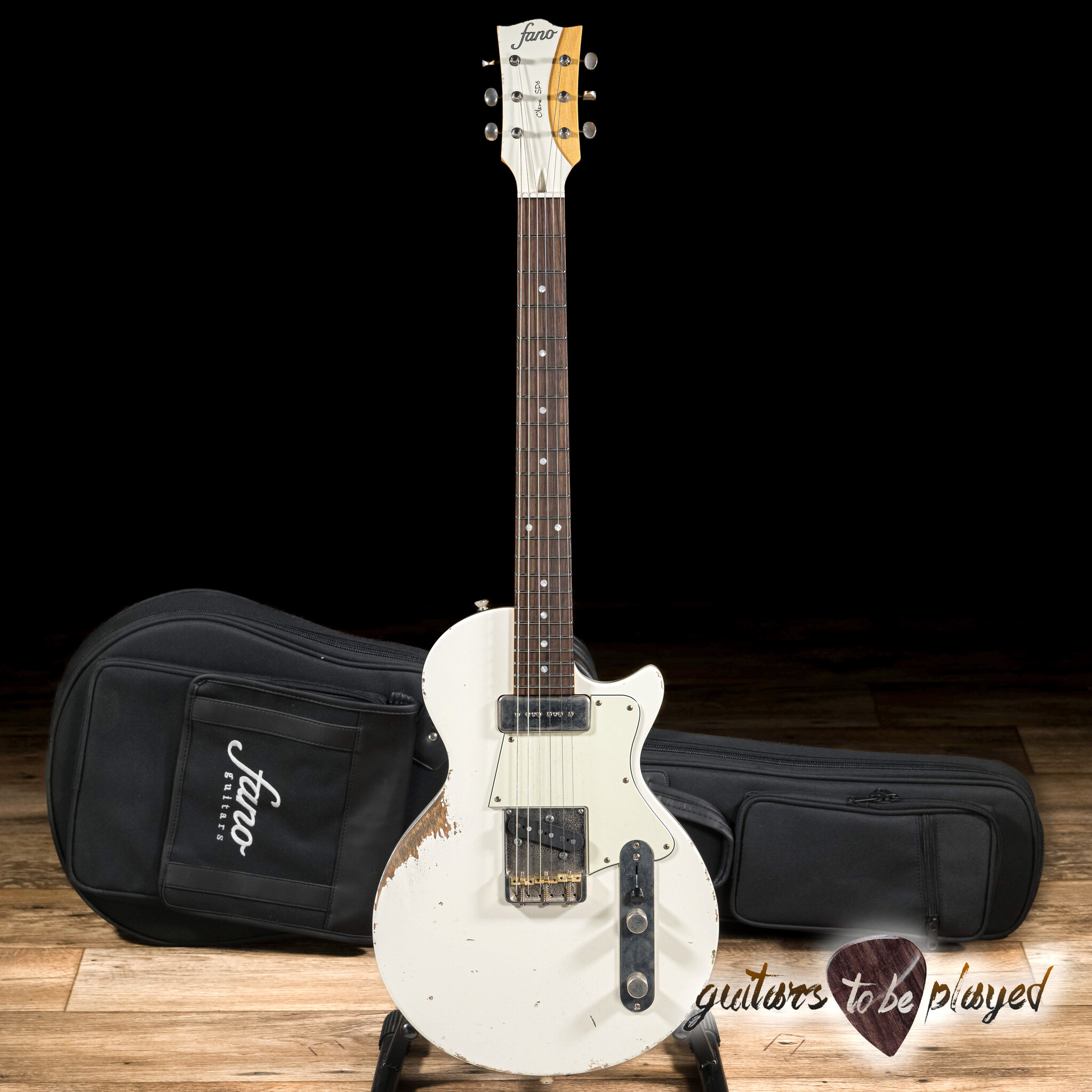 Fano SP6 Oltre P-90/T-Style Guitar w/ Gigbag – Olympic White