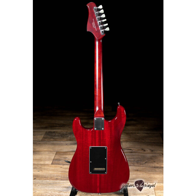 Shelton SkyFlite Mahogany Body w/ Curly Cherry Neck – Cherry Red Gloss