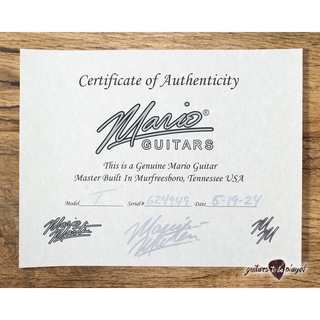 Mario Martin Guitars Swamp Ash T-Style w/ Lollar A3’s – Avocado Mist