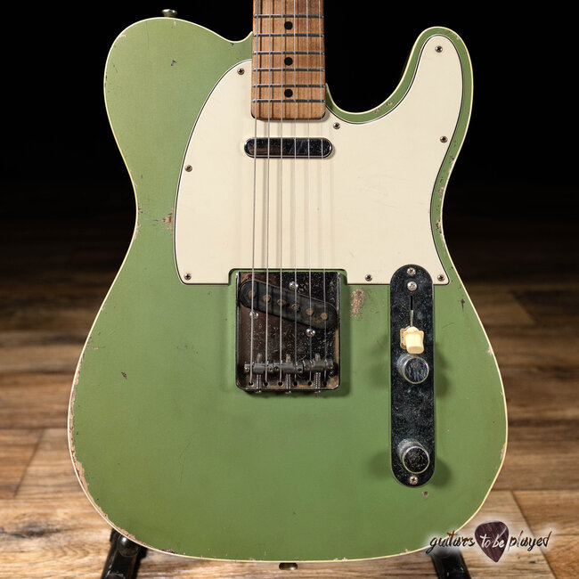 Mario Martin Guitars Swamp Ash T-Style w/ Lollar A3’s – Avocado Mist