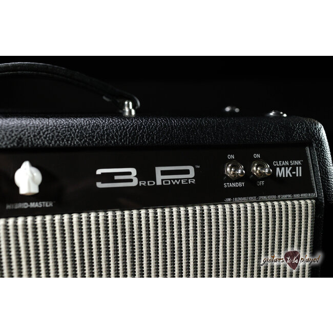 3rd Power Clean Sink MKII 20W 1x12” Combo Amp w/ Celestion Gold – Black