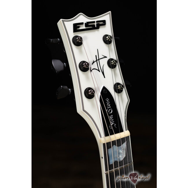 ESP Japan Custom Shop Iron Cross James Hetfield Signature Guitar – Snow White