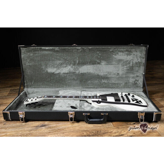 ESP Japan Custom Shop Iron Cross James Hetfield Signature Guitar – Snow White
