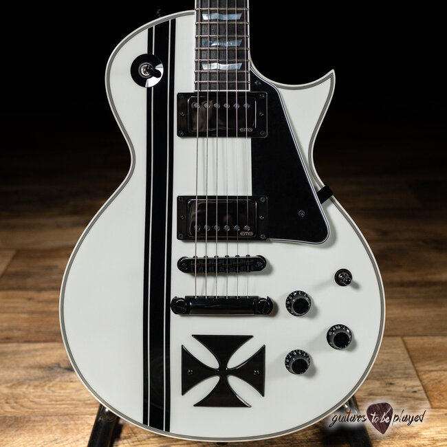 ESP Japan Custom Shop Iron Cross James Hetfield Signature Guitar – Snow White
