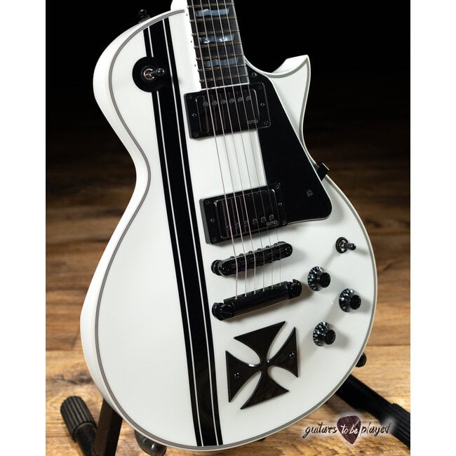 ESP Japan Custom Shop Iron Cross James Hetfield Signature Guitar – Snow White
