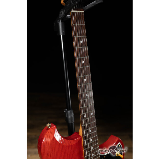 Novo Voltur V2 Gold Hardware w/ Fralin Firebird & HB – Faded Cherry