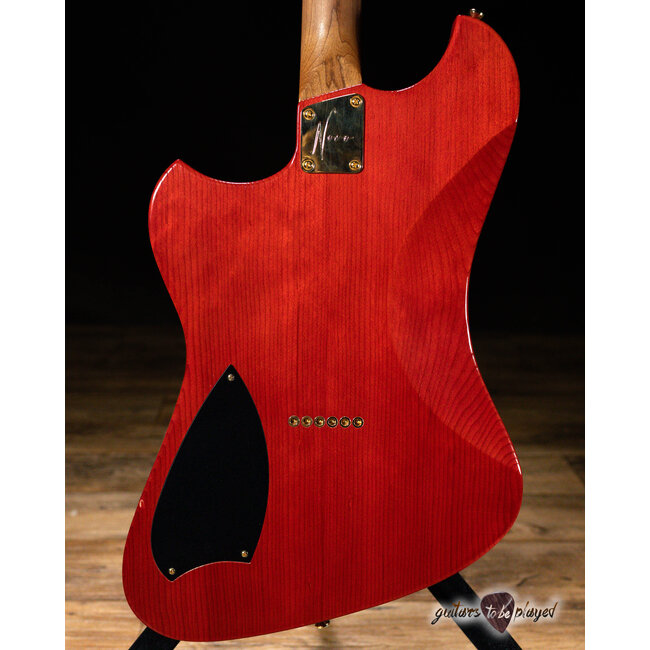 Novo Voltur V2 Gold Hardware w/ Fralin Firebird & HB – Faded Cherry