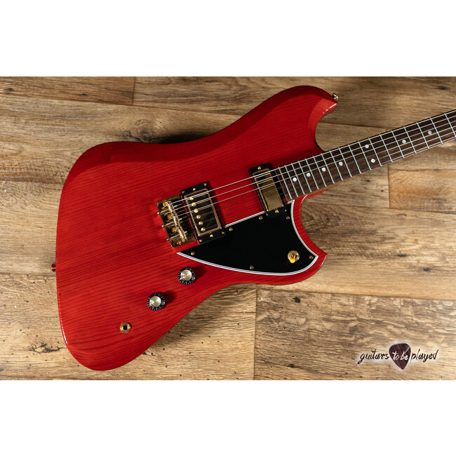 Novo Voltur V2 Gold Hardware w/ Fralin Firebird & HB – Faded Cherry
