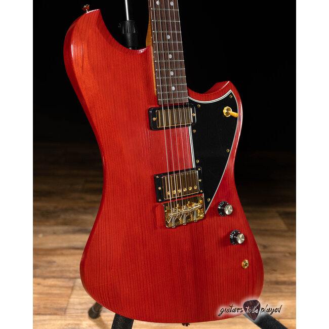 Novo Voltur V2 Gold Hardware w/ Fralin Firebird & HB – Faded Cherry