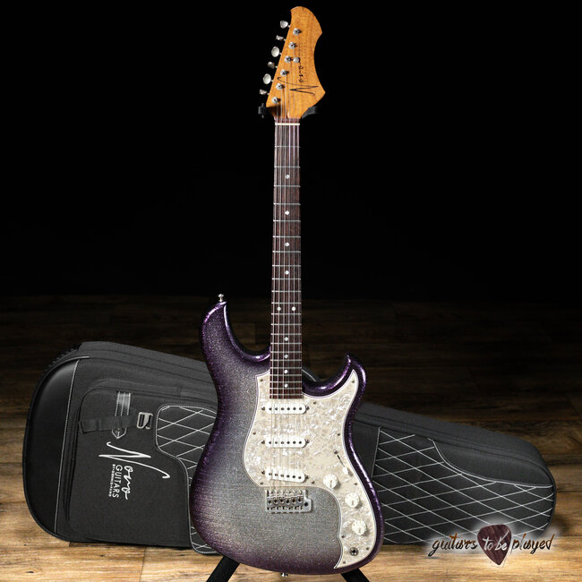 Novo Custom Idris S3 w/ Fralin Vintage Hots – Purple Stranger Burst Sparkle