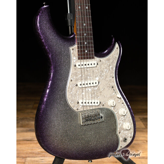 Novo Custom Idris S3 w/ Fralin Vintage Hots – Purple Stranger Burst Sparkle