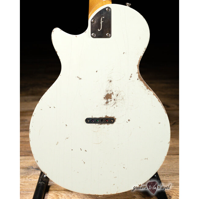 Fano SP6 Oltre Lollar P-90/T-Style Guitar w/ Gigbag – Olympic White