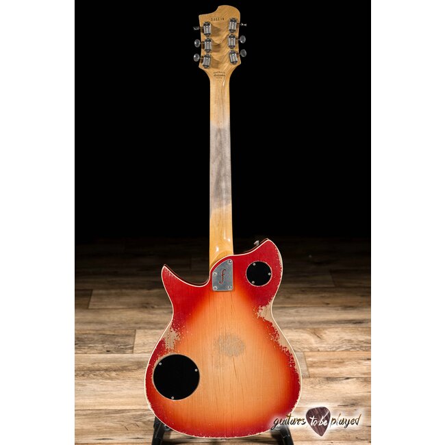 Fano RB6T Alt de Facto Thinline Firebird/P-90 Guitar w/ Case – Fire Glow