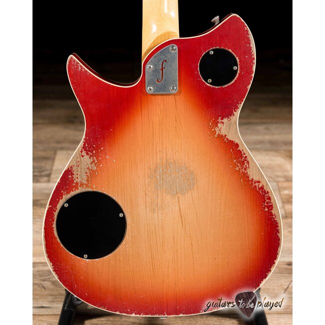 Fano RB6T Alt de Facto Thinline Firebird/P-90 Guitar w/ Case – Fire Glow