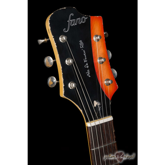 Fano RB6T Alt de Facto Thinline Firebird/P-90 Guitar w/ Case – Fire Glow
