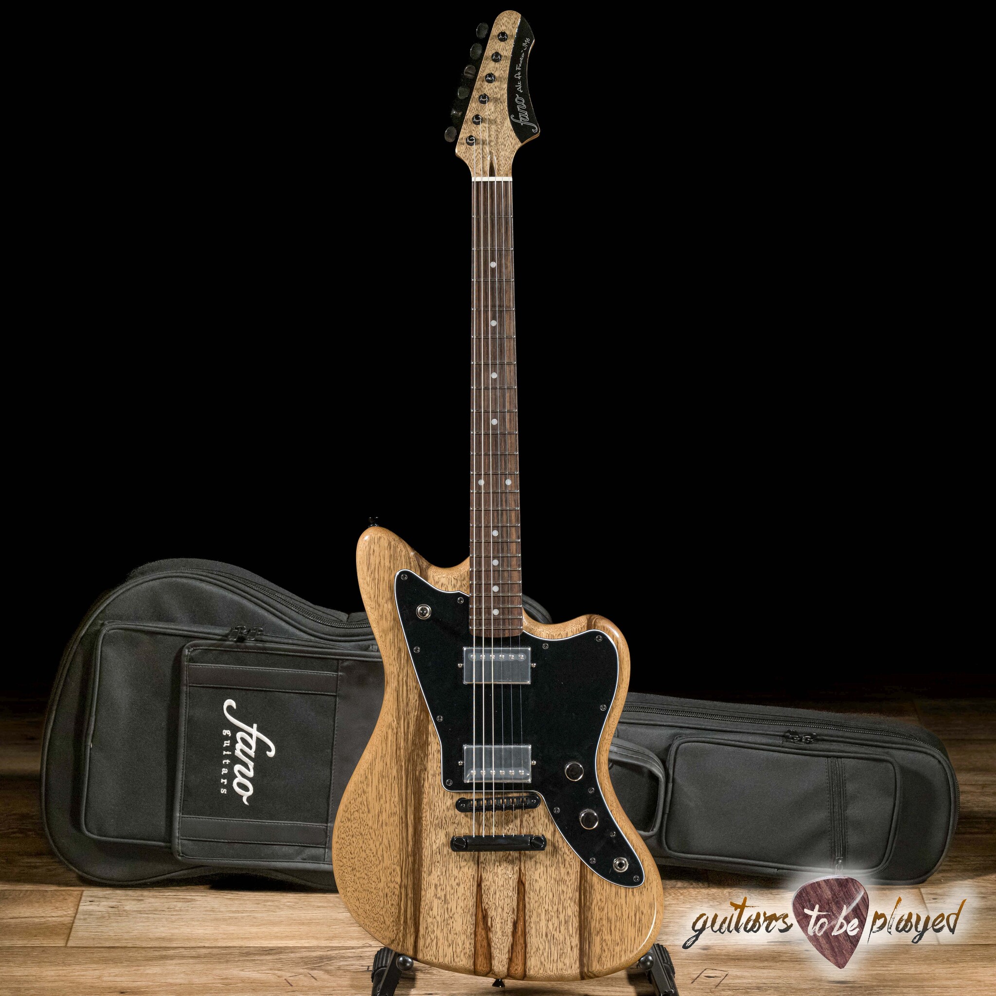 Fano JM6 Alt de Facto Lollar Imperial Guitar w/ Gigbag – Black