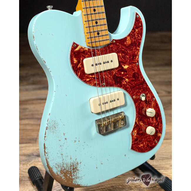 Fano TC6 Oltre Maple Neck P-90 Guitar w/ Gigbag – Sonic Blue