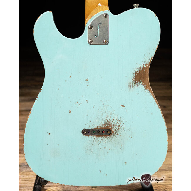 Fano TC6 Oltre Maple Neck P-90 Guitar w/ Gigbag – Sonic Blue