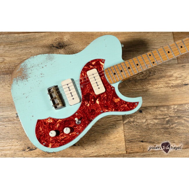 Fano TC6 Oltre Maple Neck P-90 Guitar w/ Gigbag – Sonic Blue