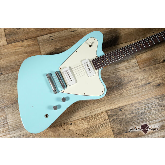 Fano PX6 Oltre Lollar P-90 Guitar w/ Gigbag – Sonic Blue