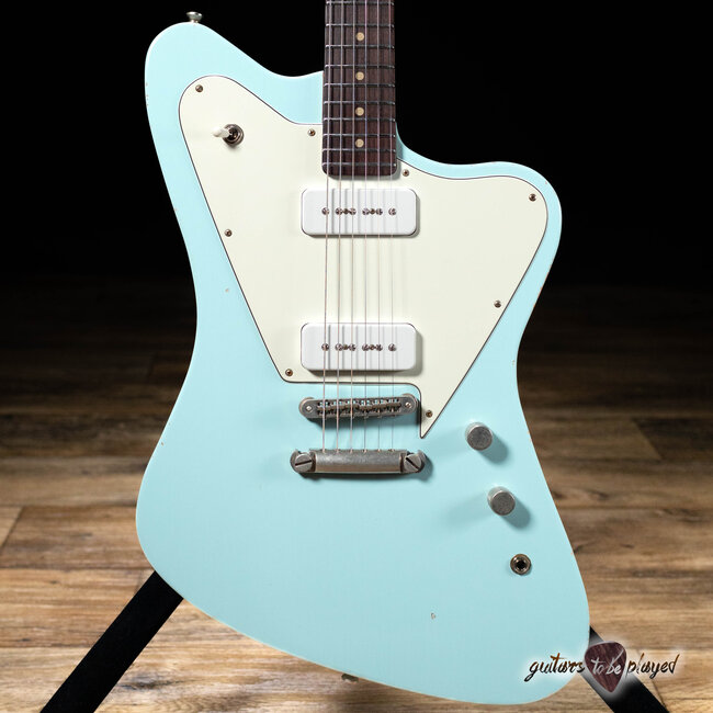 Fano PX6 Oltre Lollar P-90 Guitar w/ Gigbag – Sonic Blue