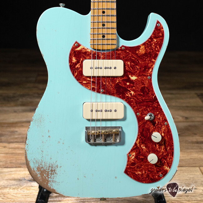 Fano TC6 Oltre Maple Neck P-90 Guitar w/ Gigbag – Sonic Blue