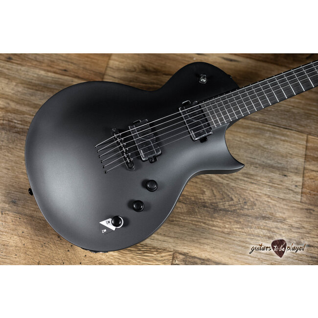 ESP LTD EC-1000 Baritone Fishman Fluence Guitar – Charcoal Metallic Satin
