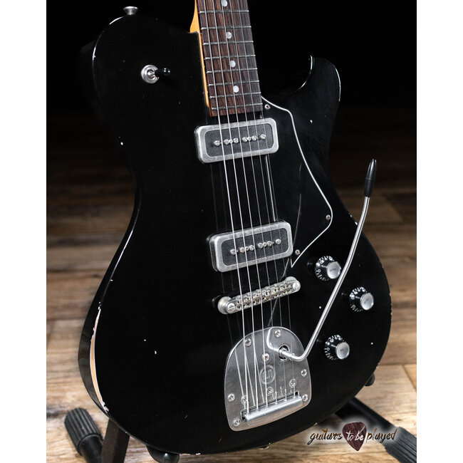 Starr Guitars Hustler Custom Pine Body w/ Mastery & Singletone M90’s – Black