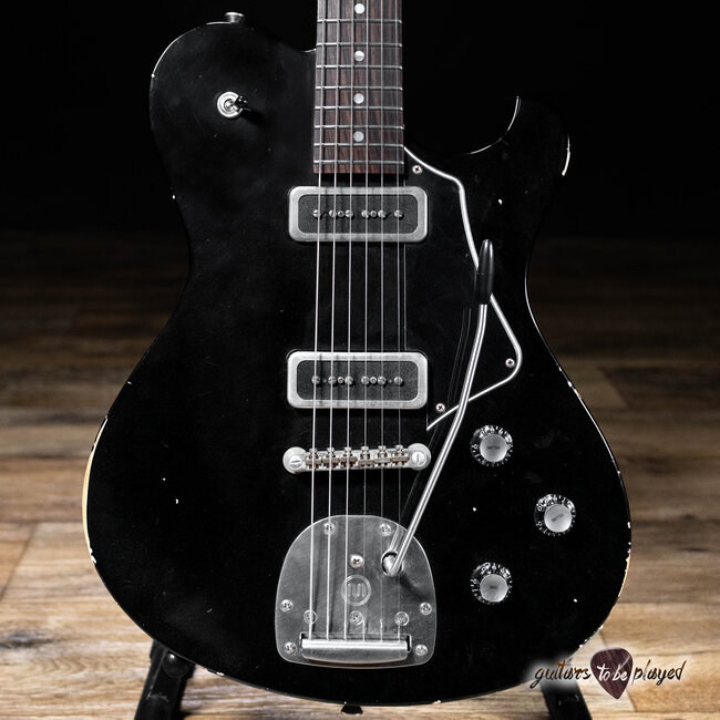 Starr Guitars Hustler Custom Pine Body w/ Mastery & Singletone M90’s – Black
