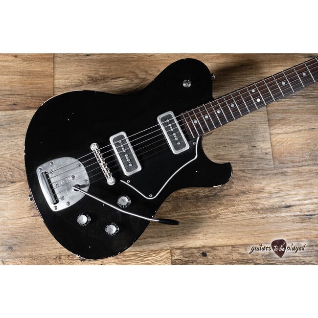 Starr Guitars Hustler Custom Pine Body w/ Mastery & Singletone M90’s – Black