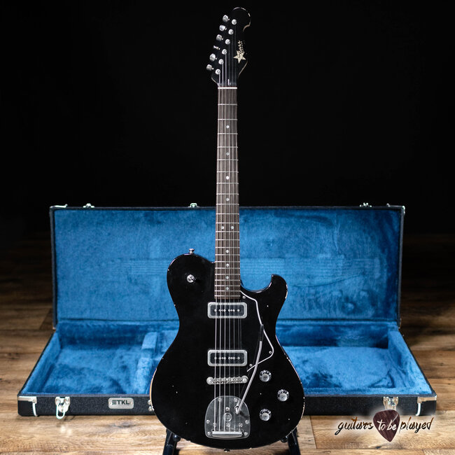 Starr Guitars Hustler Custom Pine Body w/ Mastery & Singletone M90’s – Black