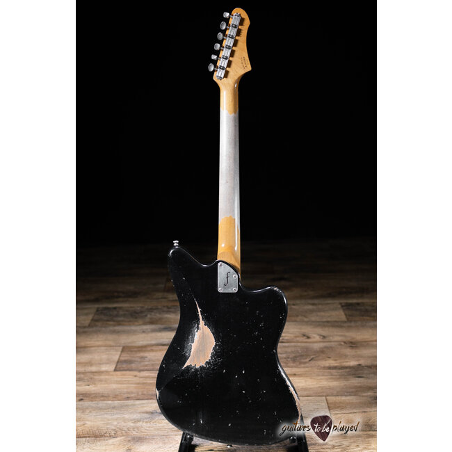 Fano JM6 Oltre Left-Handed Maple Neck Humbucker Guitar w/ Gigbag – Bull Black