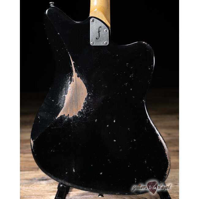 Fano JM6 Oltre Left-Handed Maple Neck Humbucker Guitar w/ Gigbag – Bull Black