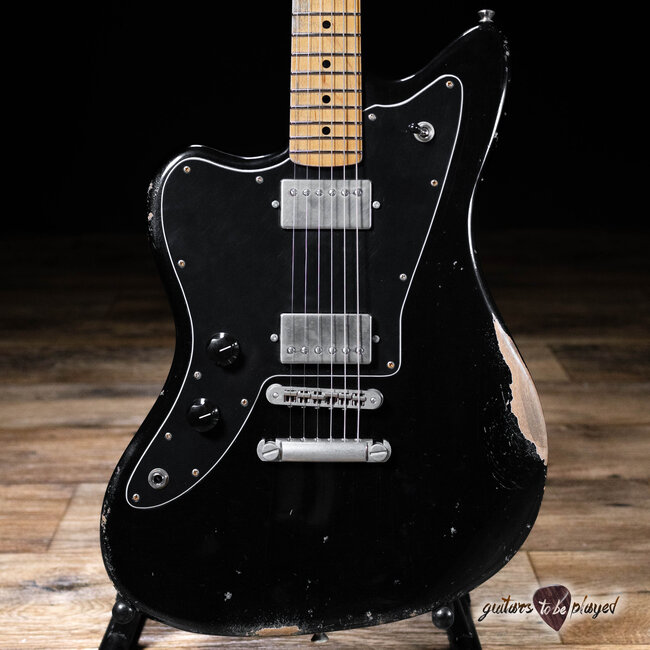 Fano JM6 Oltre Left-Handed Maple Neck Humbucker Guitar w/ Gigbag – Bull Black