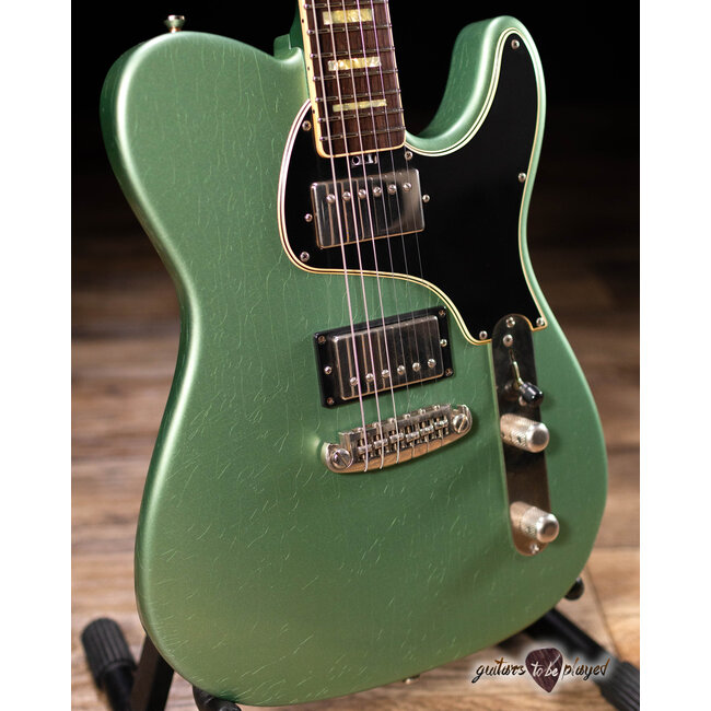 Shabat Lion Special Mahogany 24.75" Scale Humbucker Guitar – Inverness Green