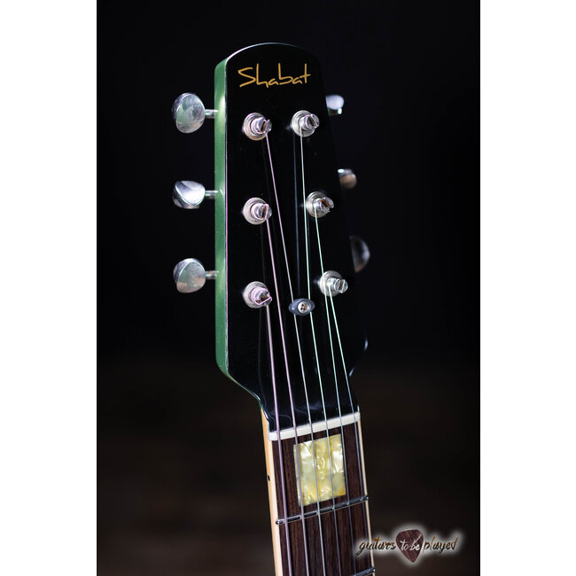 Shabat Lion Special Mahogany 24.75" Scale Humbucker Guitar – Inverness Green