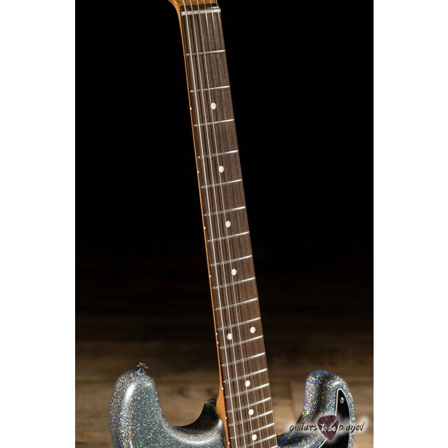 Mario Martin Guitars Swamp Ash S-Style w/ Porter Vintage Customs – Halo Flake