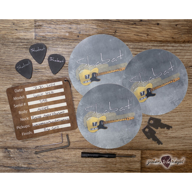 Shabat Lynx HSH Alder S-Style w/ Flame Roasted Maple & RW – Rose Gold