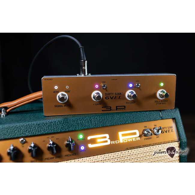 3rd Power Dirty Sink 6VEL 1x12" Combo w/ Footswitch – British Green Levant