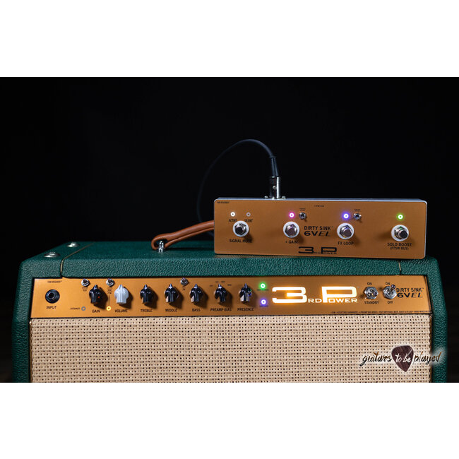 3rd Power Dirty Sink 6VEL 1x12" Combo w/ Footswitch – British Green Levant